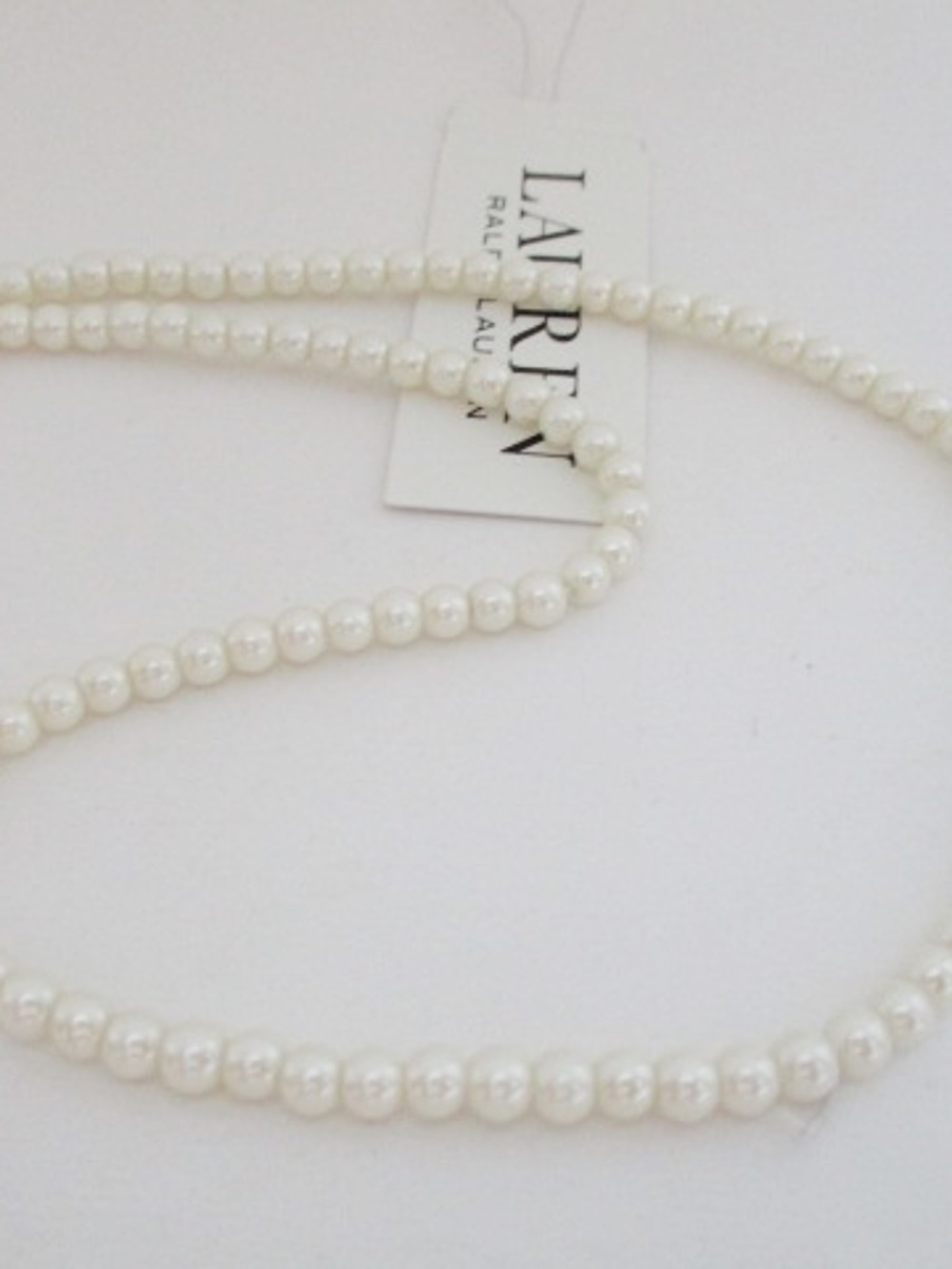 RALPH LAUREN - Gold Tone Pearl Coin Pendant Necklace - Picture 4 of 5